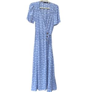 C'est Moi Summer Wrap Maxi Dress Sz Large